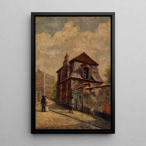 Der Jagdpavillon von M. de Jullienne, Gasse der Gobelins - Paul Martellière — gerahmtes Bild an der Wand