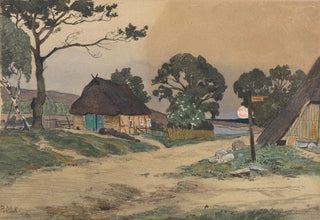 Paul MllerKaempff - Abend im Haidedorf.webp