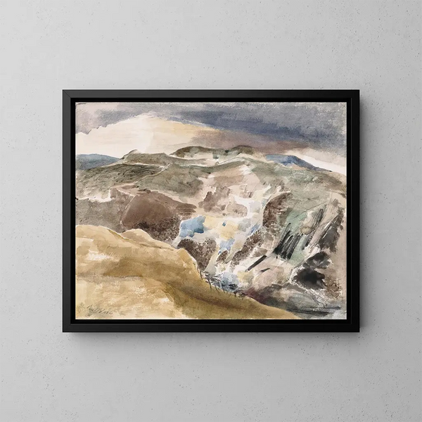 des Hirsches - Paul Nash — gerahmtes Bild an der Wand