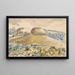 Landschaft der Wittenham Clumps - Paul Nash — gerahmtes Bild an der Wand