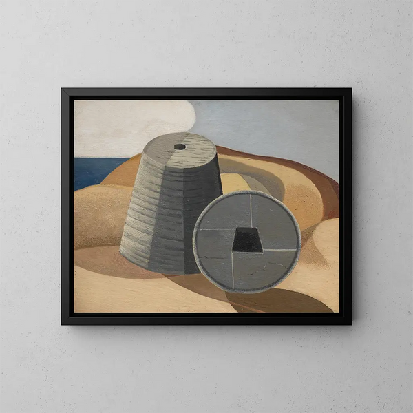 Objekte mineralischer - Paul Nash — gerahmtes Bild an der Wand