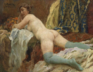 Akt weiblich mit Strümpfen - Paul Paede — Ansicht des Kunstwerks