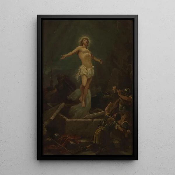 Die Auferstehung Jesu Christi - Paul Philippoteaux — gerahmtes Bild an der Wand