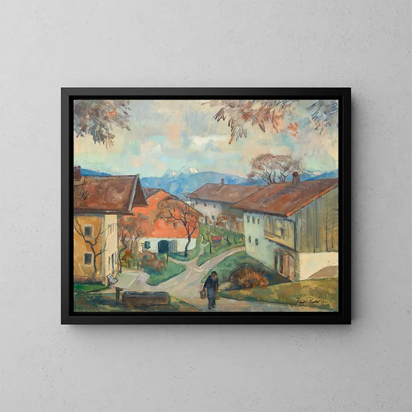 Rimsting am Chiemsee - Paul Roloff — gerahmtes Bild an der Wand