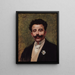 Portrait de Félicien Champsaur 1859-1934 romancier - Paul San — gerahmtes Bild an der Wand