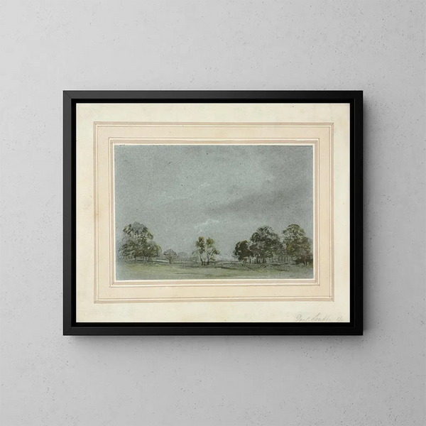 Landschaft - Paul Sandby — gerahmtes Bild an der Wand
