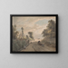 Der Mautstelle von Bayswater - Paul Sandby — gerahmtes Bild an der Wand