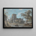 L'Entrée du château de Chepstow - Paul Sandby — gerahmtes Bild an der Wand