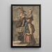 Zwei Frauen, die einen Korb halten - Paul Sandby — gerahmtes Bild an der Wand