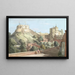 Château de Windsor, la tour ronde, la cour royale et la tour du diable depuis le Black Rod - Paul Sandby — gerahmtes Bild an der Wand