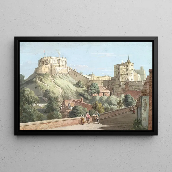 Paul Sandby - Windsor Castle The Round Tower Royal Court and Devils Tower from the Black Rod.webp