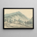 Landschafts-Gemälde von Beddgelert im Norden von Wales - Paul Sandby Munn — gerahmtes Bild an der Wand