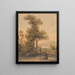 Landschaft mit Figuren, Cromach Eau - Paul Sandby Munn — gerahmtes Bild an der Wand