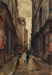 Die Straße Beaubourg an der Ecke der Straße Simonlefranc - Paul Schaan — Ansicht des Kunstwerks