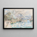 Barfleur, der Hafen - Paul Signac — gerahmtes Bild an der Wand