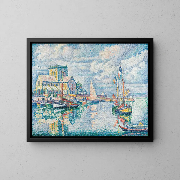 Barfleur - Paul Signac — gerahmtes Bild an der Wand