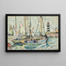 Bateaux au port de l'île de Groix - Paul Signac — gerahmtes Bild an der Wand