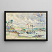 Cathrin Lancre Mouillage de Kermarquer Embouchure du Trieux - Paul Signac — gerahmtes Bild an der Wand