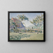 Das Schloss auf der Wiese - Paul Signac — gerahmtes Bild an der Wand