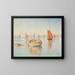 Concarneau im ruhigen Morgen - Paul Signac — gerahmtes Bild an der Wand