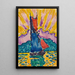 Sonnenuntergang - Paul Signac — gerahmtes Bild an der Wand