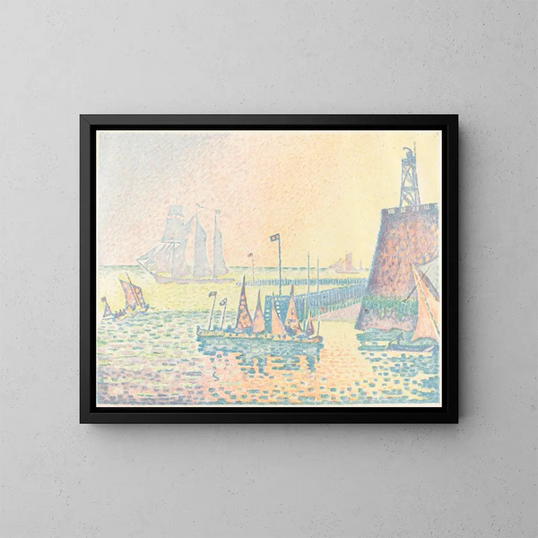Der Abend - Paul Signac — gerahmtes Bild an der Wand