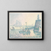 Abend am Kai von Vlissingen - Paul Signac — gerahmtes Bild an der Wand