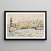 Groix der Leuchtturm - Paul Signac — gerahmtes Bild an der Wand