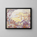 À l'époque de l'harmonie La joie de vivre Dimanche au bord de la mer - Paul Signac — gerahmtes Bild an der Wand