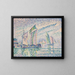 Le Chenal de La Rochelle - Paul Signac — gerahmtes Bild an der Wand