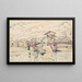Le Pont de Bourg-Saint-Andéol - Paul Signac — gerahmtes Bild an der Wand