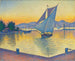Das Hafen bei Sonnenuntergang, Opus 236, Saint-Tropez - Paul Signac — Ansicht des Kunstwerks