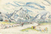 Les Alpilles Ansicht von Saint-Rémy-de-Provence - Paul Signac — Ansicht des Kunstwerks