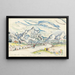 Les Alpilles Ansicht von Saint-Rémy-de-Provence - Paul Signac — gerahmtes Bild an der Wand