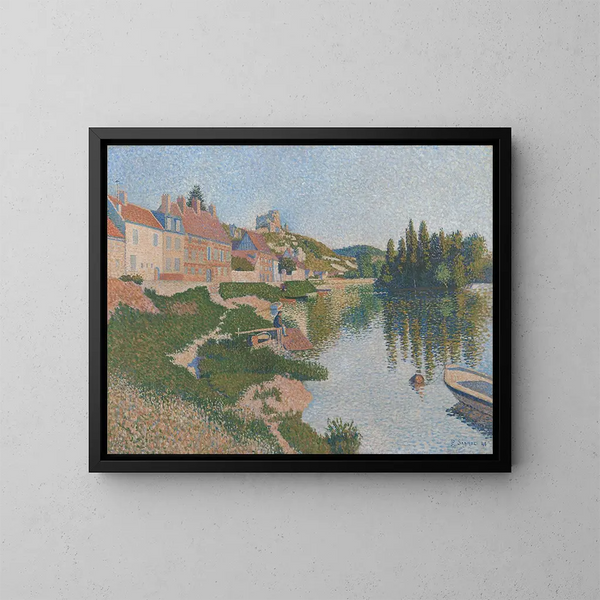 Les Andelys - Paul Signac — gerahmtes Bild an der Wand