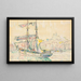 Marseille, Segelboot - Paul Signac — gerahmtes Bild an der Wand