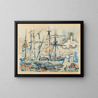 Marseille - Paul Signac — gerahmtes Bild an der Wand