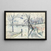 Paris, die Pont des Arts - Paul Signac — gerahmtes Bild an der Wand