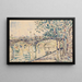 Paris, die Pont des Arts - Paul Signac — gerahmtes Bild an der Wand
