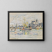 Ansicht des Hafens von Dolonne - Paul Signac — gerahmtes Bild an der Wand