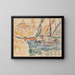 Saint-Tropez, die Tartanen - Paul Signac — gerahmtes Bild an der Wand
