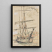 Saint-Tropez Drei-Master-Ufer - Paul Signac — gerahmtes Bild an der Wand