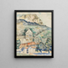 Sallanches La dent de Warens - Paul Signac — gerahmtes Bild an der Wand