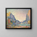 Sisteron - Paul Signac — gerahmtes Bild an der Wand