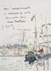 Terre-neuva der Anker vor einem bretonischen Hafen - Paul Signac — Ansicht des Kunstwerks