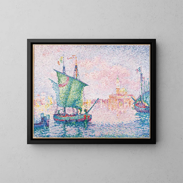 Venedig, die rosa Wolke 1909 - Paul Signac — gerahmtes Bild an der Wand