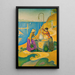 Frauen am Brunnen - Paul Signac — gerahmtes Bild an der Wand