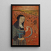 Bretonisches Gemälde mit der Sichel in einem Schwarzweizenfeld - Paul Sérusier — gerahmtes Bild an der Wand
