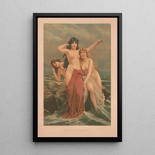 Die Sirenen - Paul Thumann — gerahmtes Bild an der Wand