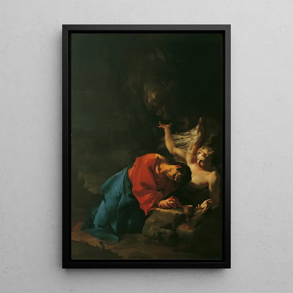 Christus am Ölberg - Paul Troger — gerahmtes Bild an der Wand